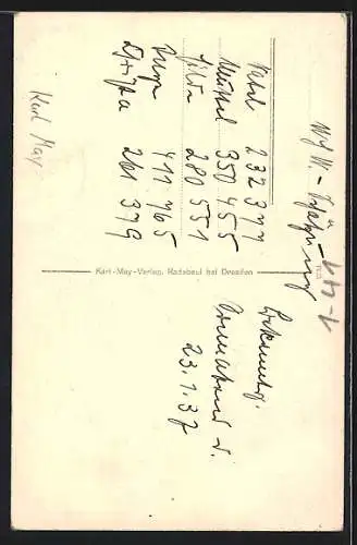 AK Karl May im Portrait mit Anzug