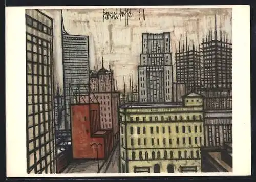 Künstler-AK sign. B. Buffet: Dallas 1958