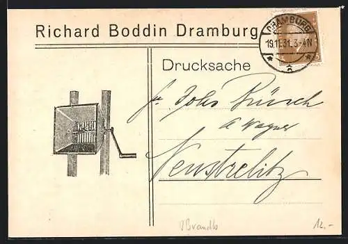 AK Richard Boddin Dramburg Kartoffel-Quetscher