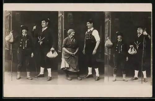 Foto-AK Paar verkleidet in Tracht