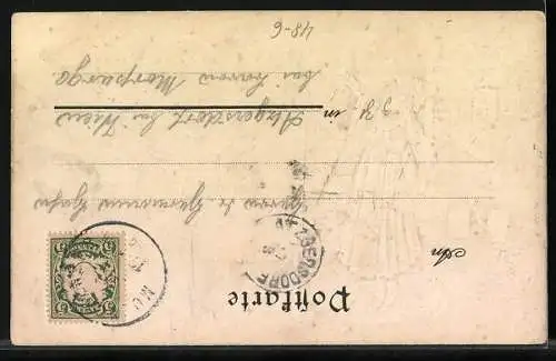 AK Münchner Kindl am Telefon