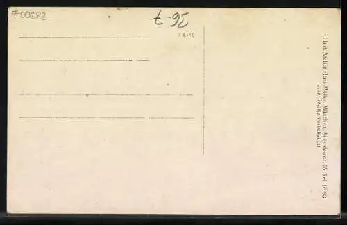 AK München, Katholikentag 1922, Menschenmenge mit Fahnen