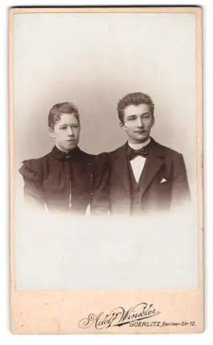Fotografie Adolf Winkler, Görlitz, Berliner-Str. 12, Porträt eines Paares