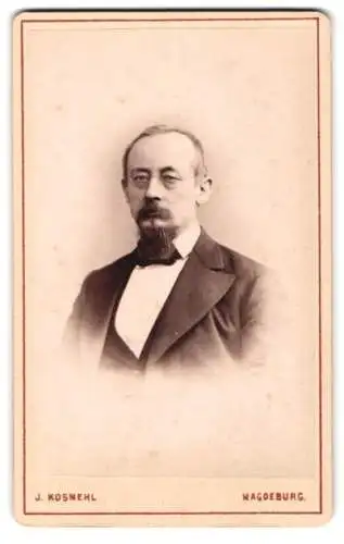 Fotografie J. Kosmehl, Magdeburg, Stephansbrücke 36, Porträt eines Herrn mit Bart