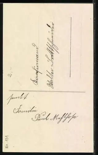 AK Junge zu seiner Konfirmation vor einer Kirche