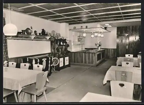 AK Gross Stieten, Gaststätte Mecklenburger Mühle, Bauernstube