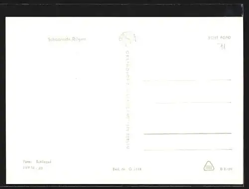 AK Schaprode /Rügen, Haus mit Reetdach