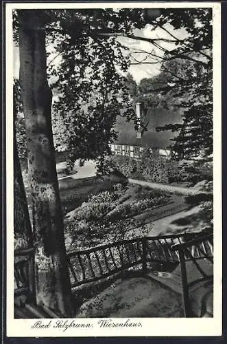 AK Bad Salzbrunn, Hotel Wiesenhaus