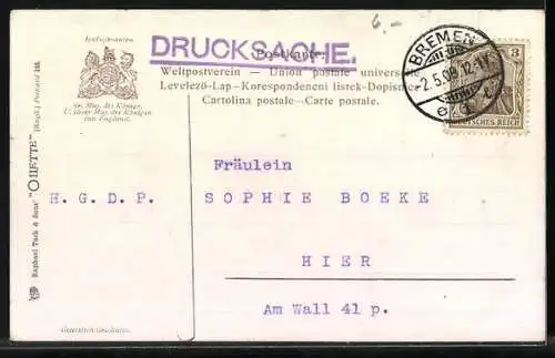 AK Reiter springt in einem Fluss