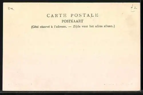 AK Flämische Milchverkäuferin mit Mädchen und Hundegespann auf einer Landstrasse