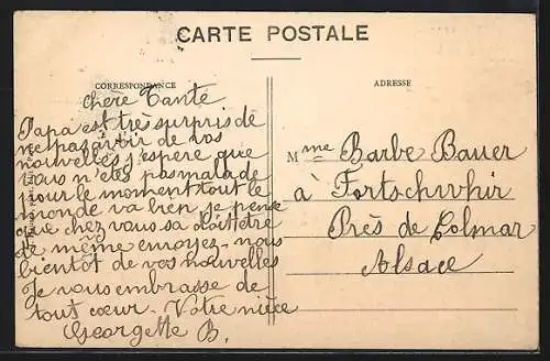 AK Flugzeug Biplan H. Farman, Pilot Legagneux