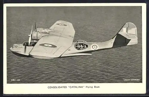 AK Consolidated Catalina, British Long Range Flying Boat, Wasserflugzeug der RAF