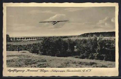 AK Segelflugzeug Bussard, Flieger-Ortsgruppe Neumünster D. L. V.