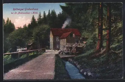 AK St. Andreasberg i. Harz, Rehberger Grabenhaus