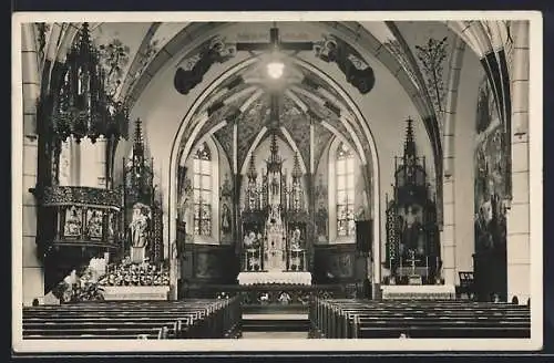 AK Kirchberg / Inn, Katholische Pfarrkirche, Innenansicht
