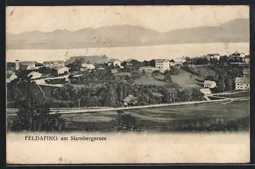 AK Feldafing am Starnbergersee, Ortsansicht aus der Vogelschau