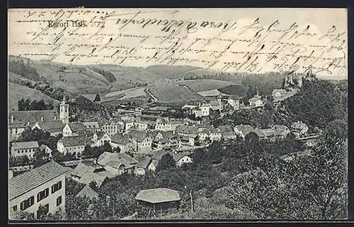 AK Bad Hals, Ausblick auf die Ortschaft