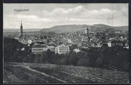 AK Deggendorf, Blick über die Dächer