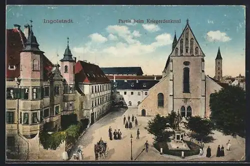 AK Ingolstadt, Partie beim Kriegerdenkmal