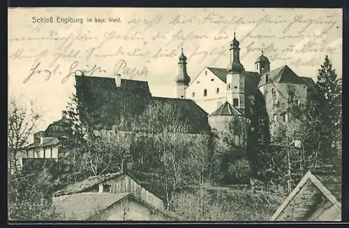 AK Englburg im bayr. Wald, Blick auf das Schloss
