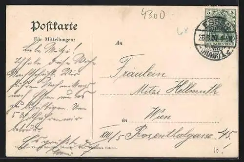 AK Essen an der Ruhr, Partie am Hauptpostamt