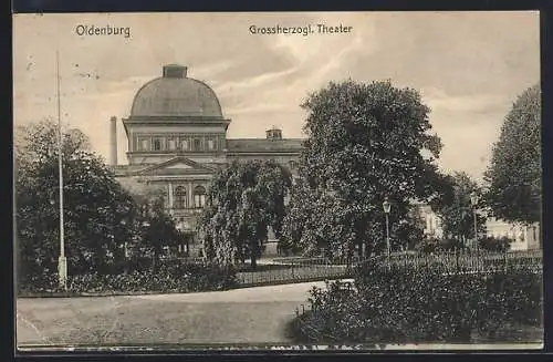 AK Oldenburg / O., Grossherzogl. Theater