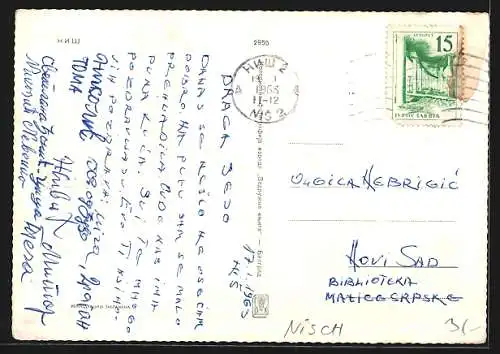 AK Nisch, Denkmal und Strassenpartien