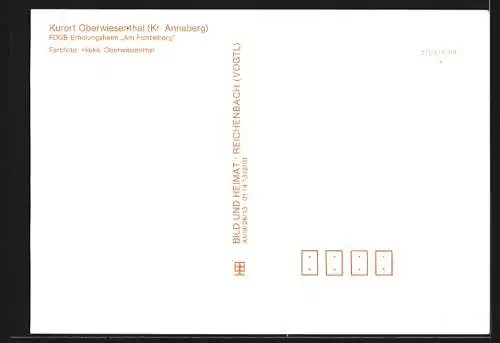 AK Oberwiesenthal /Annaberg, FDGB-Erholungsheim Am Fichtelberg