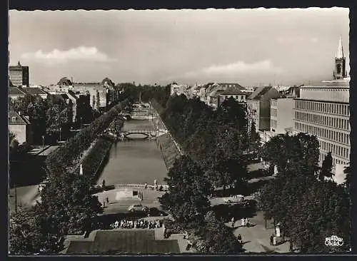 AK Düsseldorf, Blick in die Königsallee