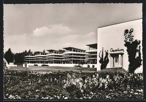 AK Essen, Gruga-Park, Aquarium mit Pflanzenschauhaus