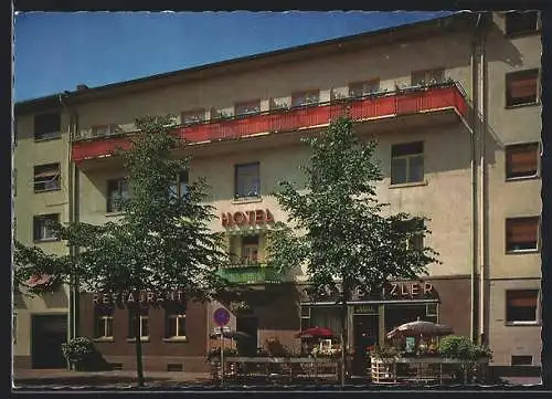 AK Mannheim, Hotel-Restaurant Carl Betzler, Grosse Merzelstrasse 4