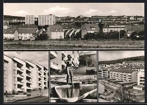 AK Göttingen, Wohnsiedlung und Brunnen