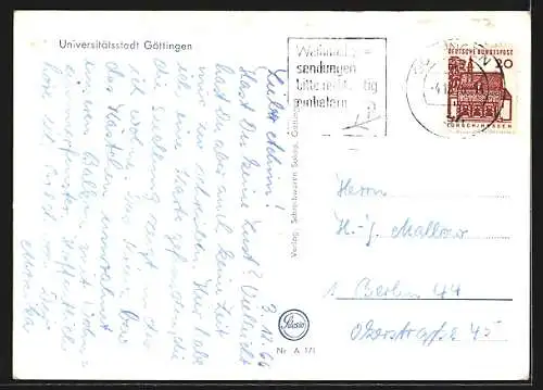 AK Göttingen, Wohnsiedlung und Brunnen