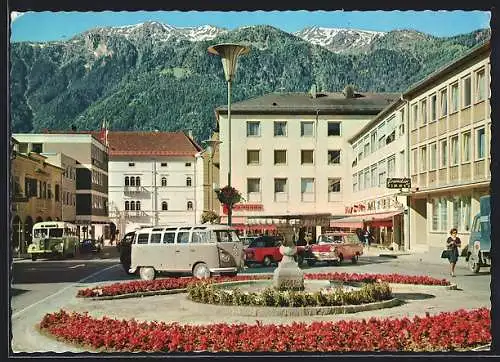 AK Spittal /Drau, Neuer Platz und das Goldeck