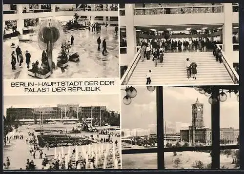 AK Berlin, Palast der Republik, Innenansichten