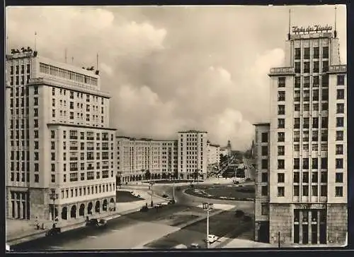 AK Berlin, Hochhäuser am Strausberger Platz