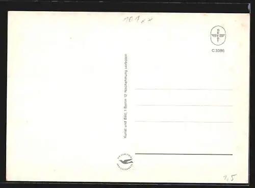 AK Berlin, Europa-Center, Teilansicht, Uhr der fliessenden Zeit, Lotusblumen