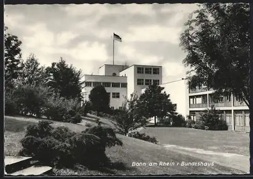 AK Bonn am Rhein, Bundeshaus mit Anlage