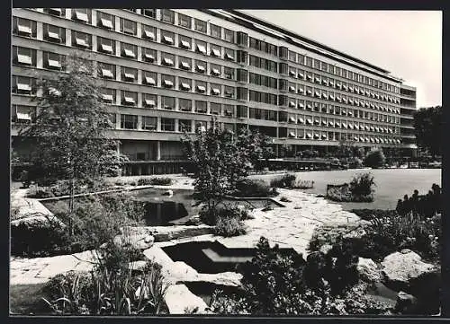 AK Basel, Bürgerspital mit Teichanlage