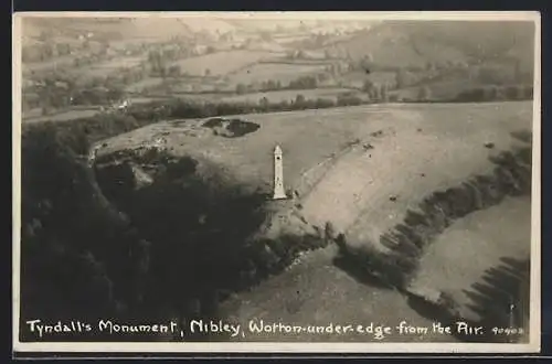 AK Nibley /Wotton-under-Edge, Tyndall`s Monument from the Air