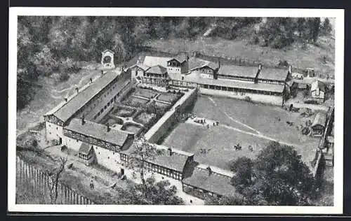 AK Chedworth, The Chedworth Villa from the Air