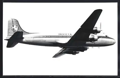 Fotografie Flugzeug Douglas DC-4 G-ASPM der Invicta Air Cargo