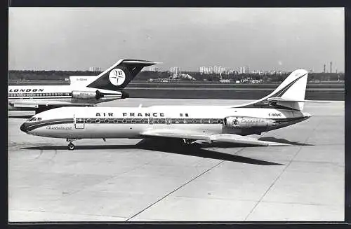 Fotografie Flugzeug Sud Aviation Caravelle F-BOHC der Air France auf dem Flugafen Berlin-Tegel