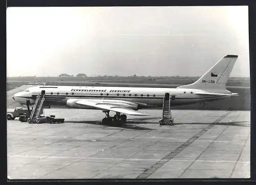 Fotografie Flugzeug Tupolew Tu-104 OK-LDA der Ceskoslovenske Aerolinie