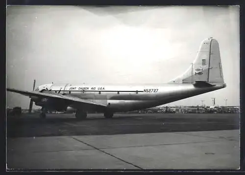 Fotografie Flugzeug Boeing C-97 Stratofreighter N52727 Joint Church Aid USA
