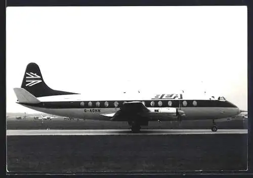 Fotografie Flugzeug Vickers Viscount G-AOHN der BEA