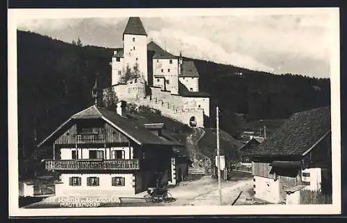 AK Mauterndorf, Schloss und Schlosshaus, Ortspartie