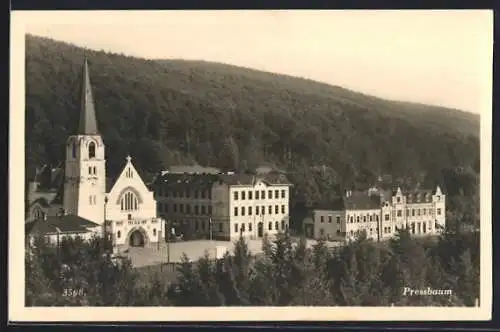 AK Pressbaum, Blick zur Kirche