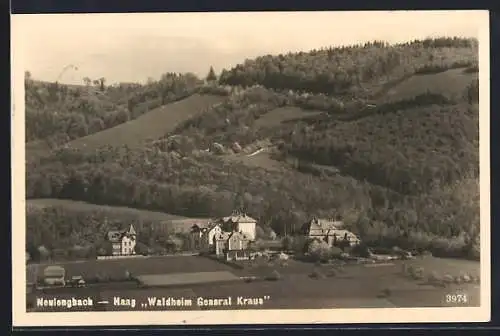 AK Haag /Neulengbach, Waldheim General Kraus mit Umgebung aus der Vogelschau