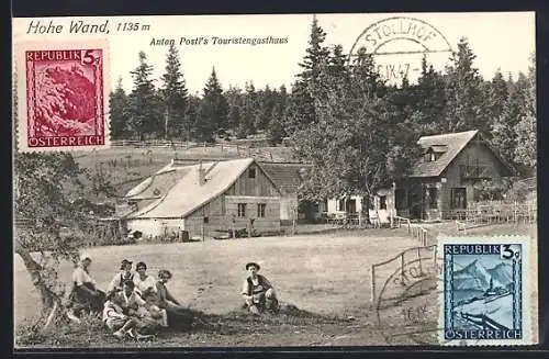 AK Hohe Wand, Touristengasthaus von Anton Postl